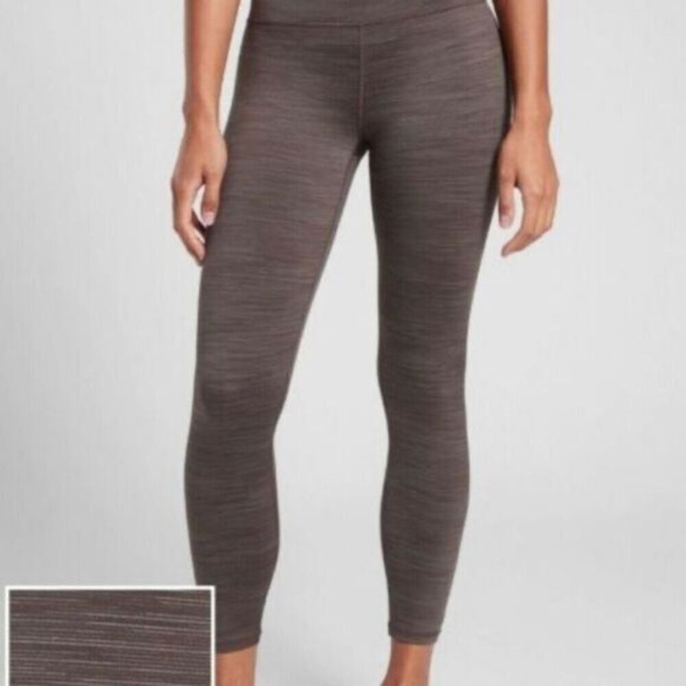 ATHLETA Women’s‎ Elation Space Dye 7/8 Leggings Coffee House Brown XXS